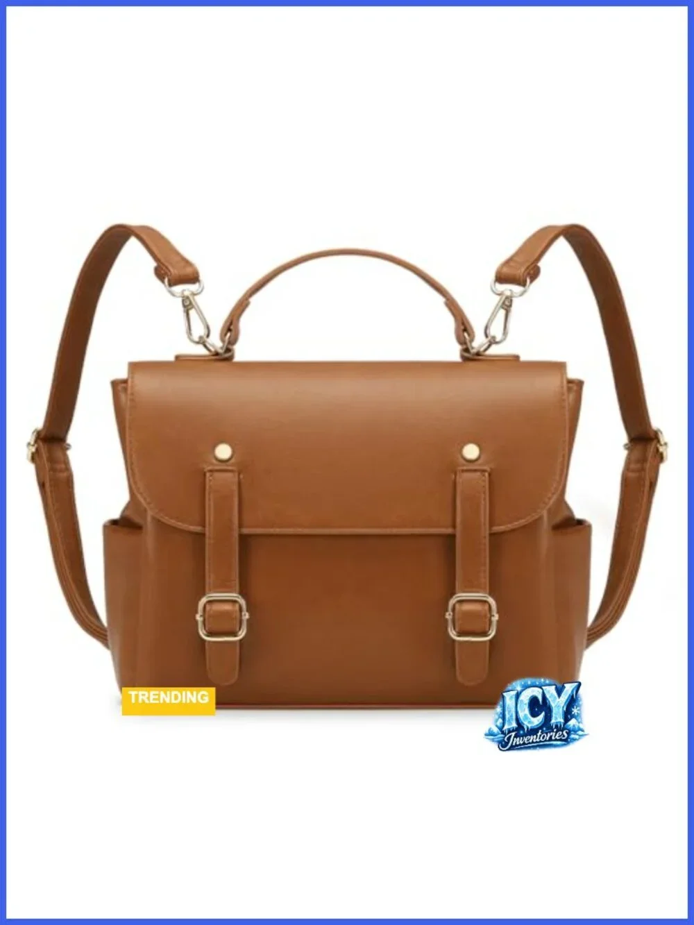 PU Leather Mini Backpack Purse for Women Waterproof Travel Daypack with